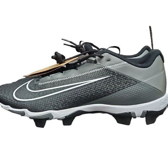 NIKE VAPOR EDGE SHARK 2 BLACK-WHITE-GREY FOOTBALL CLEATS Men's Size 13 - Picture 1 of 8